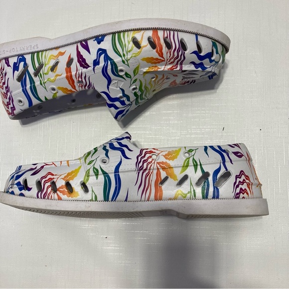 Sperrys Rainbow floral print top sider’ ( boat ) shoes - Picture 6 of 11